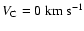 $V_{\rm C} =
0~{\rm km~s}^{-1}$