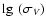$\lg~(\sigma_V)$