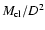 $M_{\rm cl}/D^2$