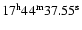 $17^{{\rm h}}44^{{\rm m}}37.55^{{\rm s}}$