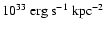 $10^{33}~{\rm erg~s^{-1}~kpc^{-2}}$