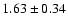 $1.63 \pm 0.34$