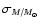 $\sigma_{M/M_{\odot}}$
