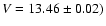 $V = 13.46 \pm 0.02)$