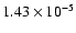 $1.43 \times 10^{-5}$