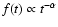 $f(t) \propto t ^{-\alpha }$