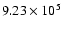 $9.23 \times 10^5$