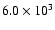 $6.0 \times 10^3$