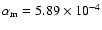 $\alpha_{\rm m}=5.89 \times 10^{-4}$