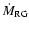 $\dot{M}_{\rm RG}$
