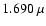$1.690~\mu$