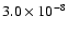 $3.0\times10^{-8}$