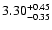 $3.30^{\rm +0.45}_{-0.35}$