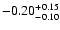 $-0.20^{\rm +0.15}_{-0.10}$