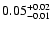 $0.05^{\rm +0.02}_{-0.01}$