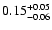 $0.15^{\rm +0.05}_{-0.06}$