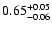 $0.65^{\rm +0.05}_{-0.06}$