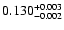 $0.130^{\rm +0.003}_{-0.002}$
