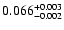 $0.066^{\rm +0.003}_{-0.002}$