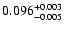$0.096^{\rm +0.003}_{-0.005}$