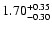 $1.70^{\rm +0.35}_{-0.30}$
