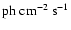 $\rm ph~cm^{-2}~s^{-1}$