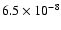 $6.5\times10^{-8}$