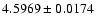 $4.5969 \pm 0.0174$