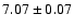 $7.07 \pm 0.07$