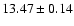 $13.47 \pm 0.14$