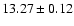 $13.27 \pm 0.12$