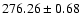 $276.26 \pm 0.68$
