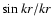 $\sin kr/kr$