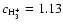 $c_{{\rm H}_3^+}=1.13$