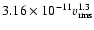 $3.16\times 10^{-11} v_{\rm rms}^{1.3}$