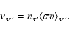 \begin{displaymath}\nu_{ss^\prime}=n_{s^\prime}\langle\sigma v\rangle_{ss^\prime}.
\end{displaymath}