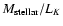 $M_{\rm stellar}/L_K$