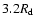 $3.2R_{\rm d}$
