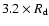 $3.2 \times R_{\rm d}$