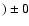 $)\pm0$