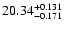 $\rm 20.34_{-0.171}^{+0.131}$