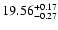 $\rm 19.56_{-0.27}^{+0.17}$