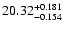 $\rm 20.32_{-0.154}^{+0.181}$