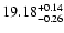 $\rm 19.18_{-0.26}^{+0.14}$