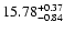 $\rm 15.78_{-0.84}^{+0.37}$