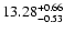 $\rm 13.28_{-0.53}^{+0.66}$