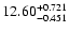 $\rm 12.60_{-0.451}^{+0.721}$