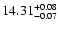 $\rm 14.31_{-0.07}^{+0.08}$