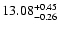 $\rm 13.08_{-0.26}^{+0.45}$