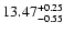 $\rm 13.47_{-0.55}^{+0.25}$